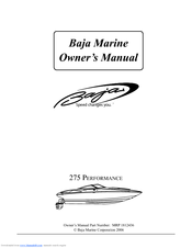 Baja Performance 275 Owner's Manual