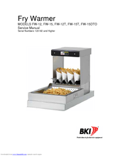 BKI Fry Warmer FW-15T Service Manual