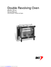 Bki Double Revolving Oven DR-34 Service Manual