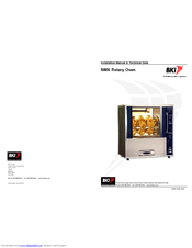 Bki Rotary Oven NMK Installation And Technical Manual