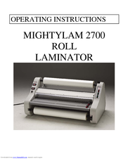 Banner MIGHTYLAM 2700 Operating Instructions Manual