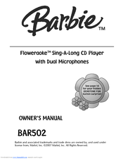 Barbie Floweraoke BAR502 Owner's Manual