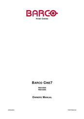 Barco CINE7 R9010050 Owner's Manual