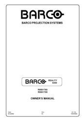 Barco R9001769 Owner's Manual