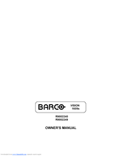 Barco R9002240 Owner's Manual
