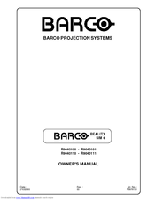 Barco REALITY SIM 6 Owner's Manual