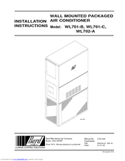 Bard WL702-A Installation Instructions Manual