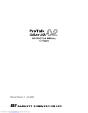 Barnett Engineering ProTalk Cellular ARU CV2 Instruction Manual