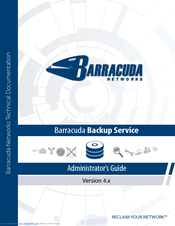 Barracuda Networks Backup Service 4.x Administrator's Manual