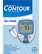 Bayer Healthcare Ascensia Contour CONTOUR Blood Glucose Meter and Ascensia CONTOURTM Test Strips User Manual