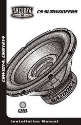 Bazooka CSW1014 Installation Manual