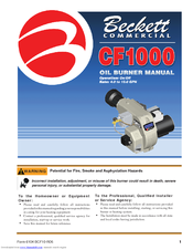 Beckett CF1000 Manual