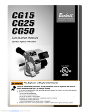 Beckett CG25 Manual