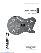 Behringer V Amp 2 Manuals Manualslib