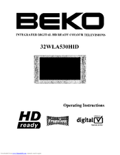 Beko 32WLA530HID Operating Instructions Manual