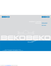 Beko DWD 8657 Installation &  Operation Instruction