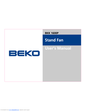 Beko BKK 1600 P User Manual