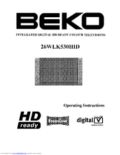 Beko 26WLK530HID Operating Instructions Manual