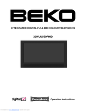 Beko 32WLU550FHID Operation Instructions Manual