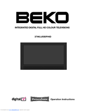 Beko 37WLU550FHID Operation Instructions Manual