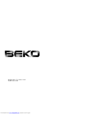 Beko D 6634 TS Operating Instructions Manual