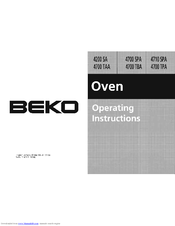 Beko 4700 TPA Operating Instructions Manual