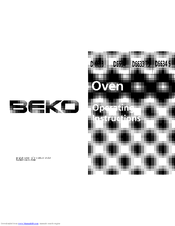 Beko D1 6634 S Operating Instructions Manual