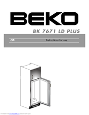 Beko BK 7671 LD PLUS Instructions For Use Manual