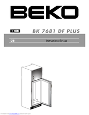 Beko BK 7681 Instructions For Use Manual