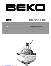 Beko BK 9550 NF Instructions For Use Manual