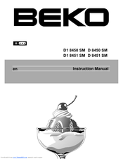 Beko D1 8450 SM Instruction Manual