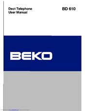 Beko BD-610 User Manual