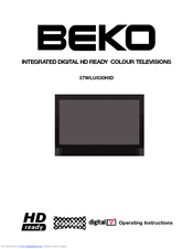 Beko 37WLU530HID Operating Instructions Manual