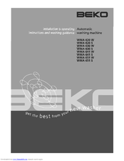Beko WMA 620 S Installation & Operation Instructions