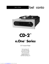 Bel Canto CD-2 User Manual
