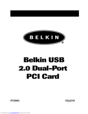 Belkin P73941 User Manual