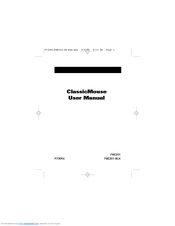 Belkin ClassicMouse F8E201 User Manual