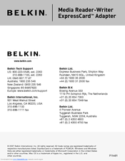 Belkin ExpressCard P75481 User Manual