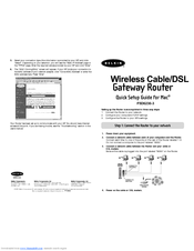 Belkin F5D6230-3 Quick Setup Manual