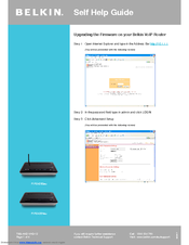 Belkin F1PI242ENAU Self Help Manual