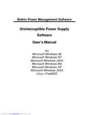 Belkin Power Supply User Manual