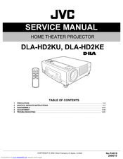 JVC DLA-HD2KU - D-ila Projector Head Service Manual