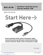 Belkin F1DW101AEAAU Quick Installation Manual