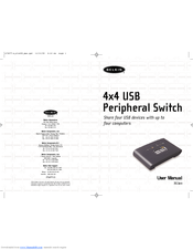 Belkin F1U400 - 4x4 USB Peripheral Switch Sharing User Manual