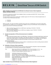 Belkin OMNIVIEW F1DN102D User Manual
