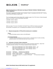 Belkin F1DN108U - OmniView Secure KVM Switch User Manual
