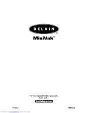 Belkin MiniVak F8E426 Attachment Manual