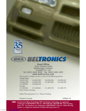 Beltronics Vector 940 Operating Instructions Manual