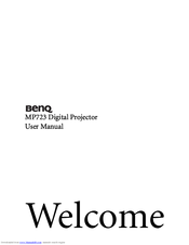 BenQ MP723 - XGA DLP Projector User Manual
