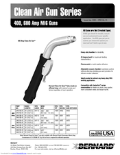 Bernard Clean Air Gun CA-1.5 Specification Sheet